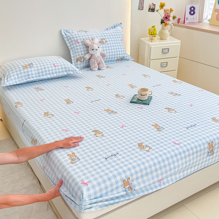 91家纺网 家纺一手货源 找家纺 （总）梦舒阳 2025新款磨毛植物羊绒单床笠三件套单品床笠