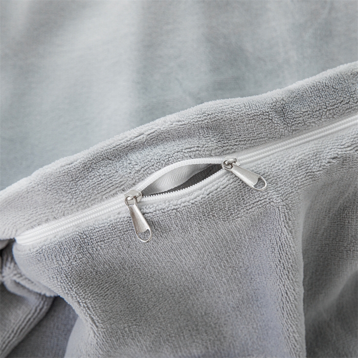 91家纺网 家纺一手货源 找家纺 锦罗绣 2025新款牛奶绒肌理纹四件套 浅灰