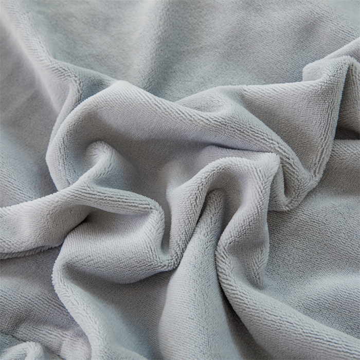 91家纺网 家纺一手货源 找家纺 锦罗绣 2025新款牛奶绒肌理纹四件套 浅灰