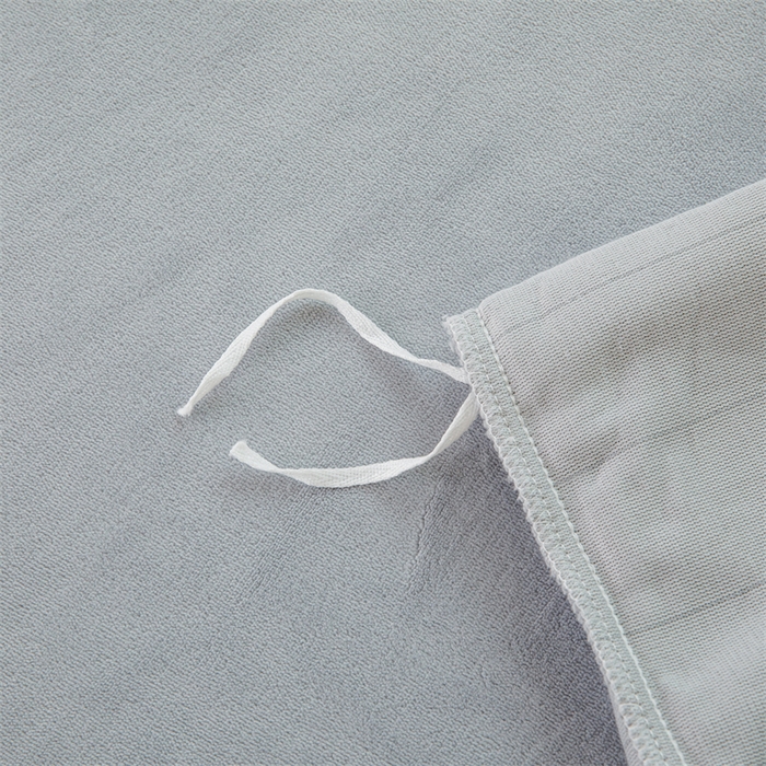 91家纺网 家纺一手货源 找家纺 锦罗绣 2025新款牛奶绒肌理纹四件套 浅灰