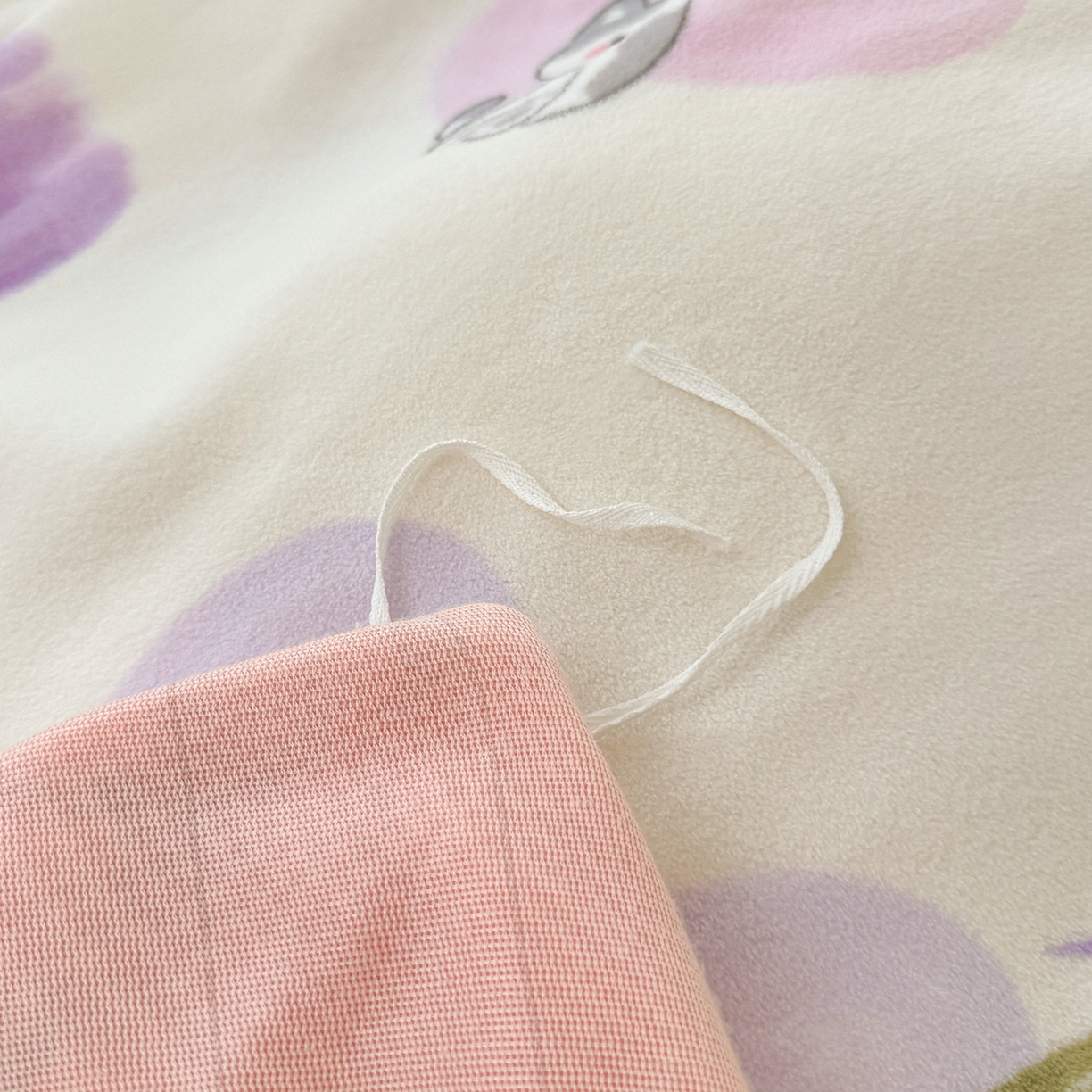 91家纺网 家纺一手货源 找家纺 LIFE.丽芙 2025秋冬新款A类牛奶绒加厚夹棉床笠+被套组合四件套 花语