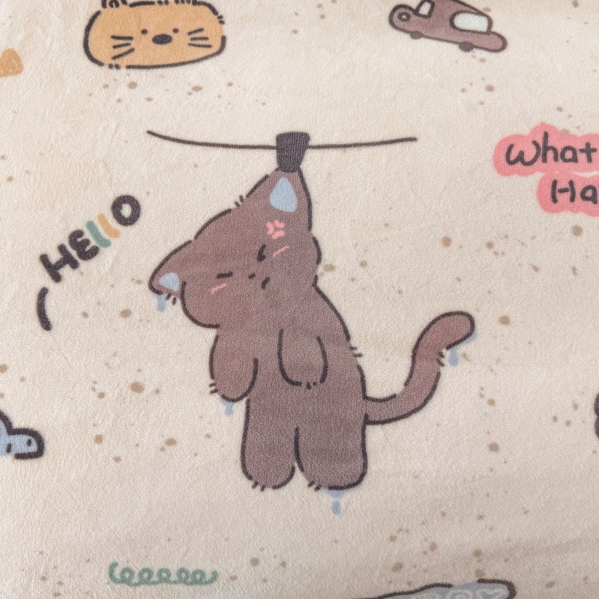 91家纺网 家纺一手货源 找家纺 LIFE.丽芙 2025秋冬新款A类牛奶绒加厚夹棉床笠+被套组合四件套 萌喵酷狗