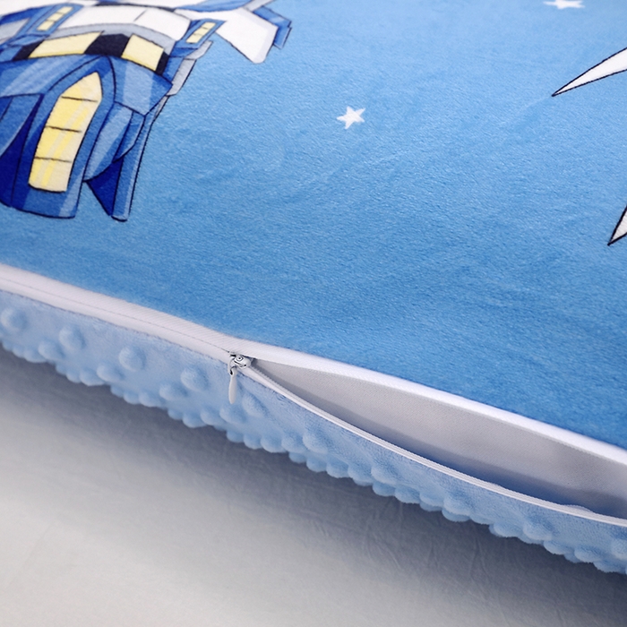 91家纺网 家纺一手货源 找家纺 八零年代 2025新款秋冬加厚豆豆绒儿童一体睡袋宝宝绒防踢被 机甲兄弟