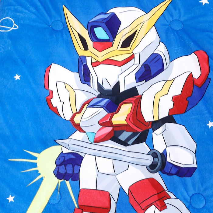 91家纺网 家纺一手货源 找家纺 八零年代 2025新款秋冬加厚豆豆绒儿童一体睡袋宝宝绒防踢被 机甲战士