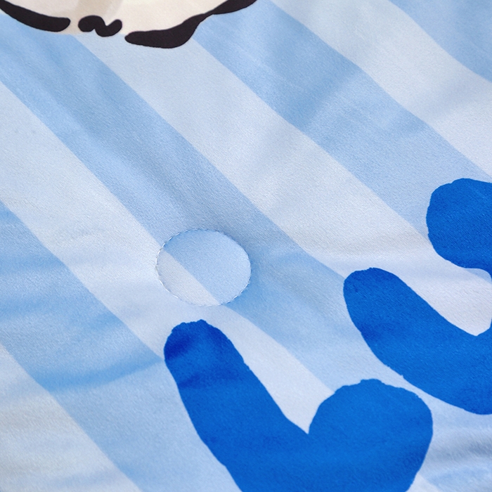 91家纺网 家纺一手货源 找家纺 八零年代 2025新款秋冬加厚豆豆绒儿童一体睡袋宝宝绒防踢被 饼干小狗