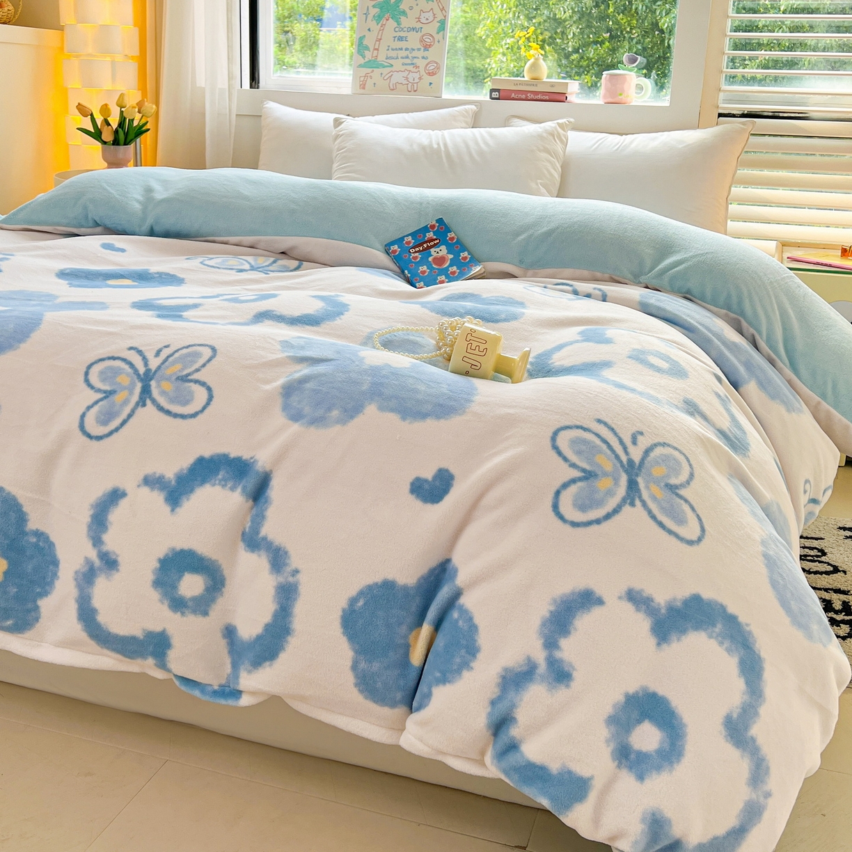 91家纺网 家纺一手货源 找家纺 （总）LIFE.丽芙 2025秋冬新款A类牛奶绒加厚保暖单被套