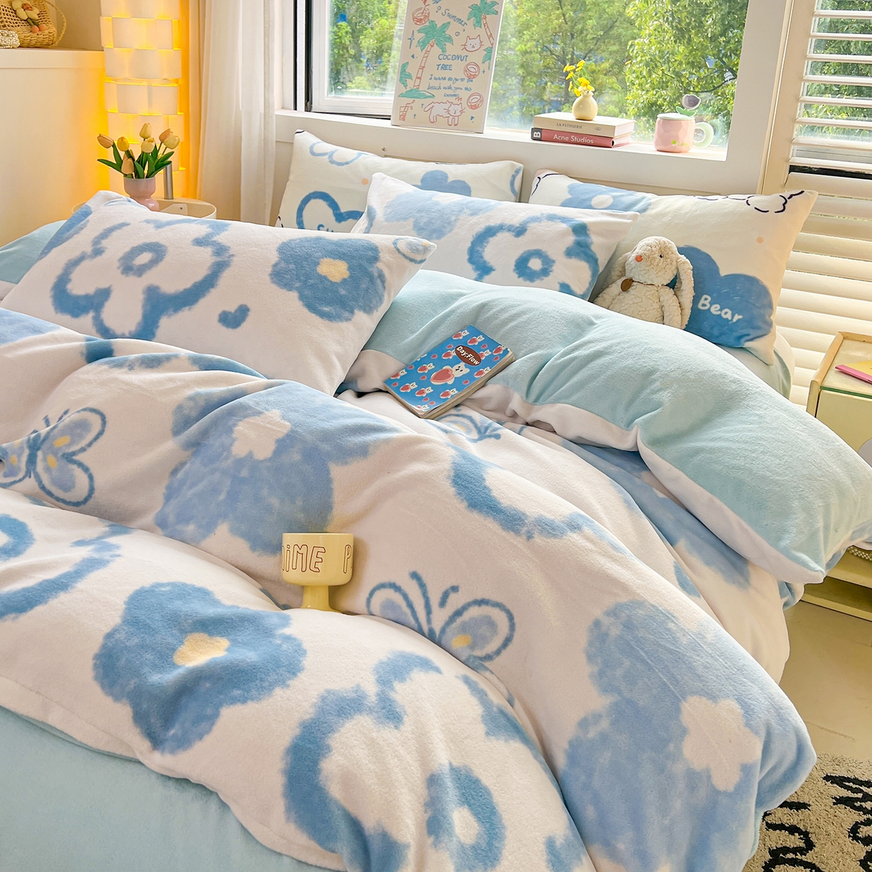 91家纺网 家纺一手货源 找家纺 （总）LIFE.丽芙 2025秋冬新款A类牛奶绒加厚保暖单被套