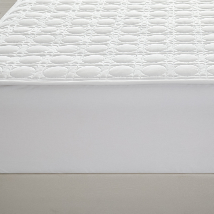 91家纺网 家纺一手货源 找家纺 佳笠家居 2025新款全棉纯棉夹棉床笠四季通用席梦思保护套床罩-初见系列 本白