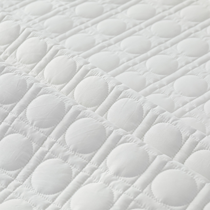 91家纺网 家纺一手货源 找家纺 佳笠家居 2025新款全棉纯棉夹棉床笠四季通用席梦思保护套床罩-初见系列 本白