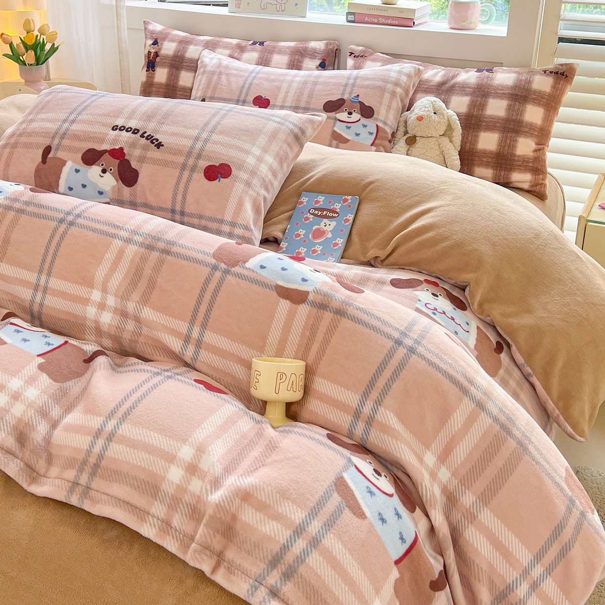 91家纺网 家纺一手货源 找家纺 （总）LIFE.丽芙 2025秋冬新款A类牛奶绒加厚保暖单被套