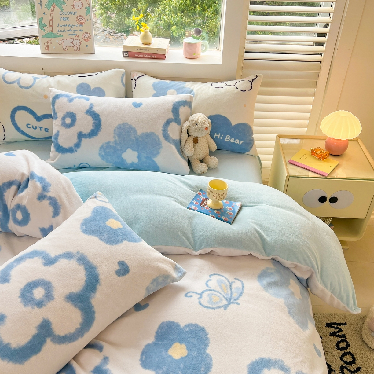 91家纺网 家纺一手货源 找家纺 LIFE.丽芙 2025秋冬新款A类牛奶绒加厚保暖单被套 花恋