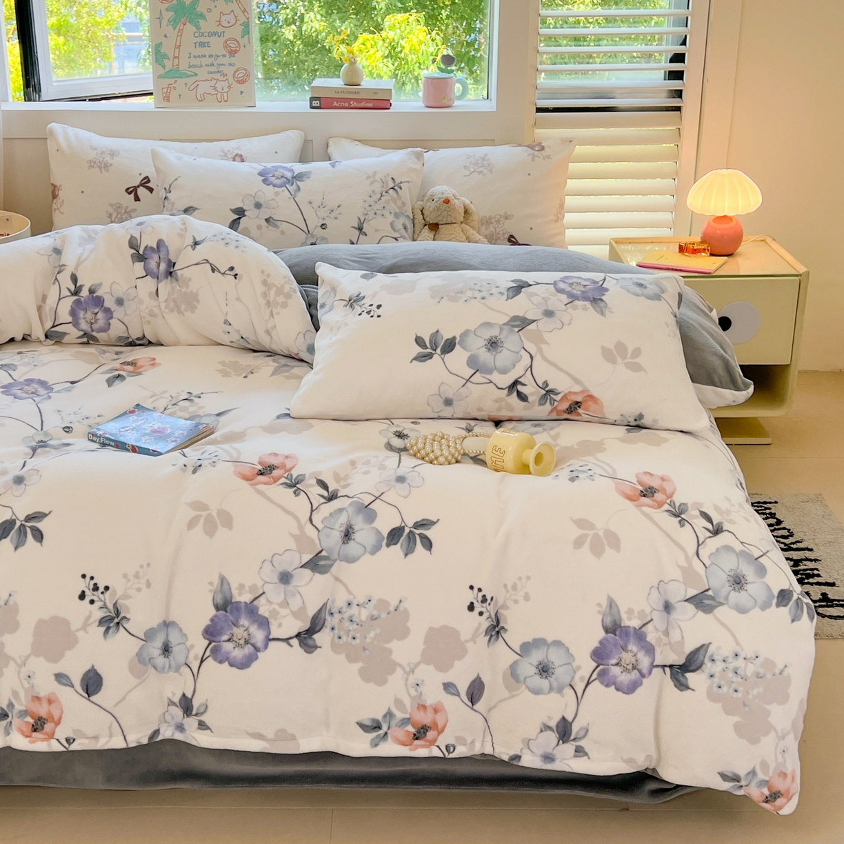 91家纺网 家纺一手货源 找家纺 LIFE.丽芙 2025秋冬新款A类牛奶绒加厚保暖单被套 司藤