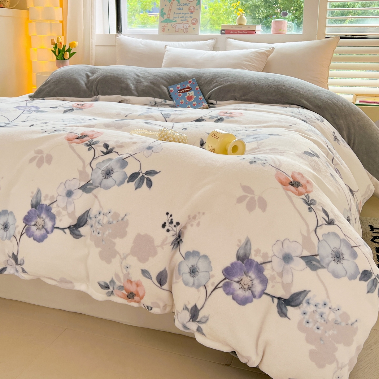 91家纺网 家纺一手货源 找家纺 LIFE.丽芙 2025秋冬新款A类牛奶绒加厚保暖单被套 司藤