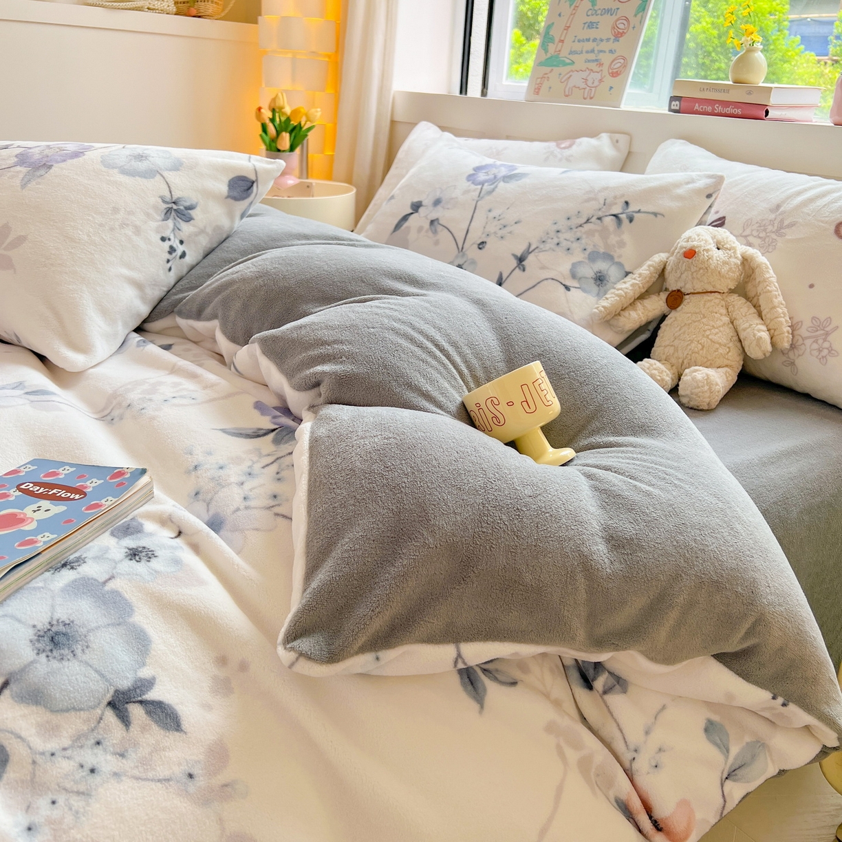 91家纺网 家纺一手货源 找家纺 LIFE.丽芙 2025秋冬新款A类牛奶绒加厚保暖单被套 司藤