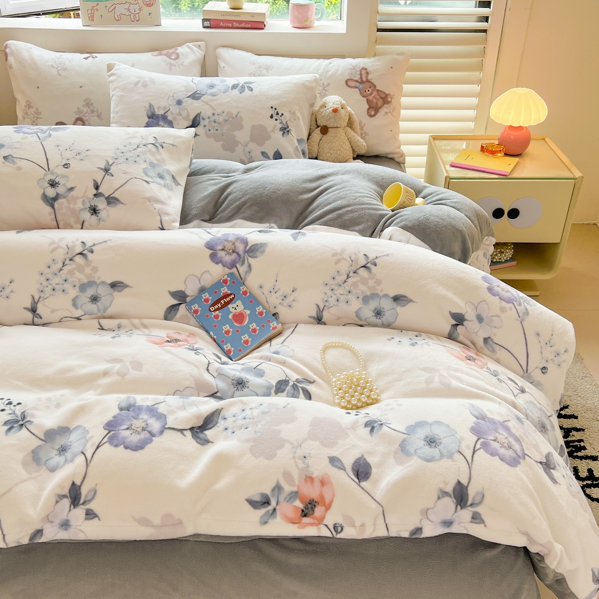 91家纺网 家纺一手货源 找家纺 LIFE.丽芙 2025秋冬新款A类牛奶绒加厚保暖单被套 司藤