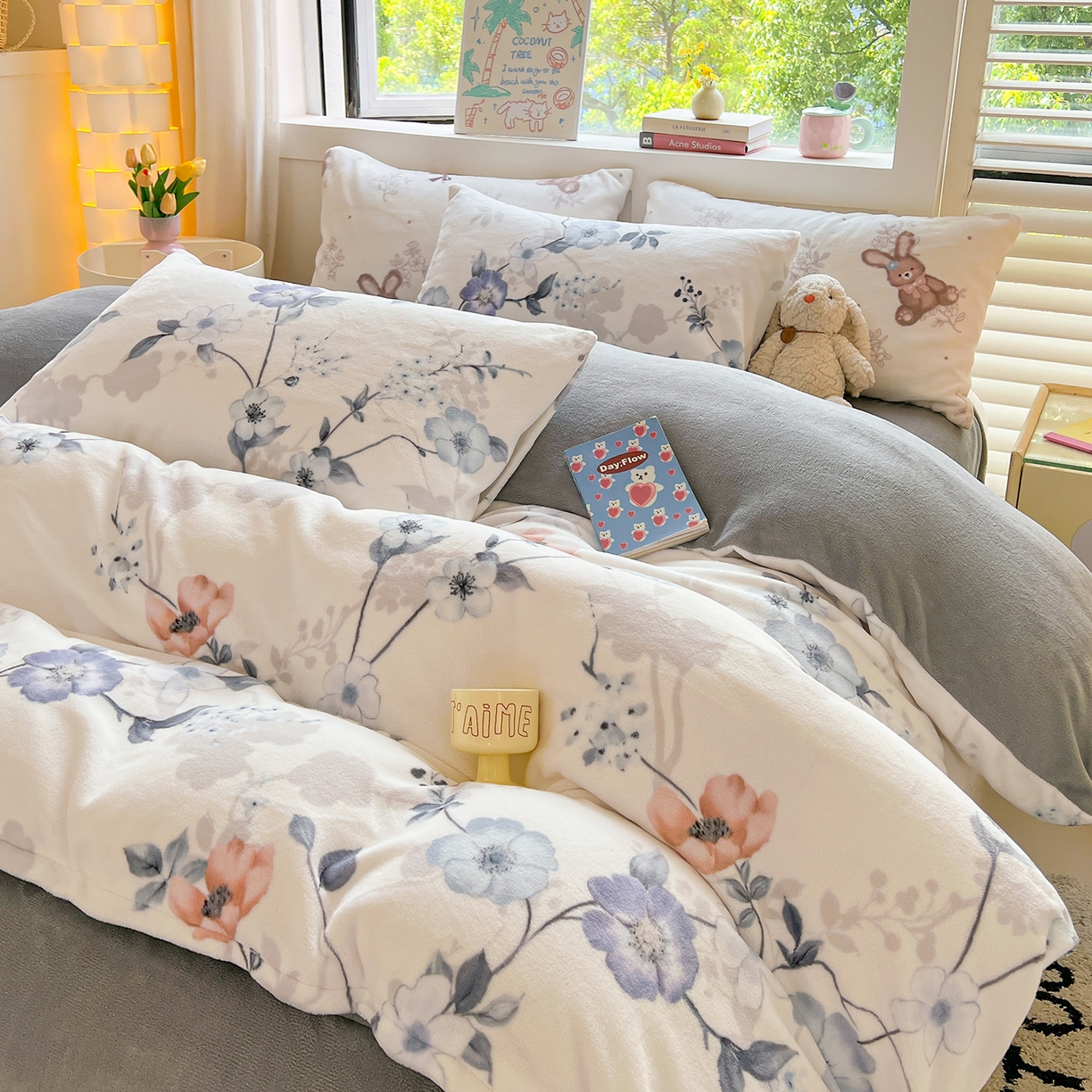 91家纺网 家纺一手货源 找家纺 LIFE.丽芙 2025秋冬新款A类牛奶绒加厚保暖单被套 司藤