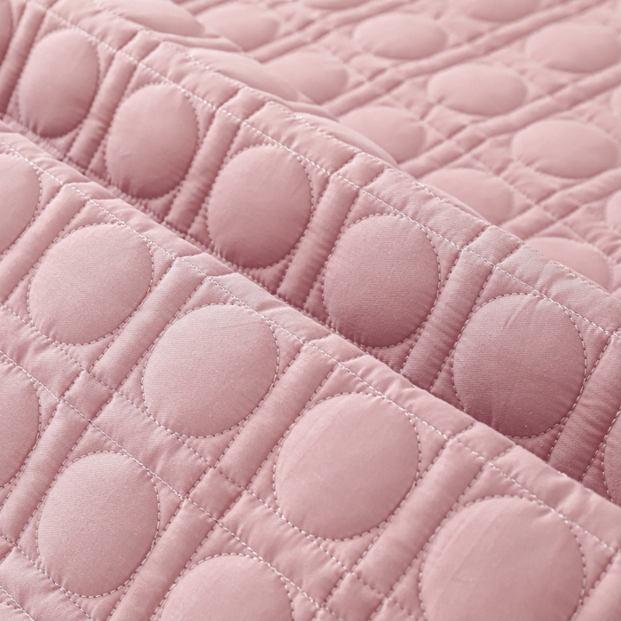 91家纺网 家纺一手货源 找家纺 佳笠家居 2025新款全棉纯棉夹棉床笠四季通用席梦思保护套床罩-初见系列 豆沙粉