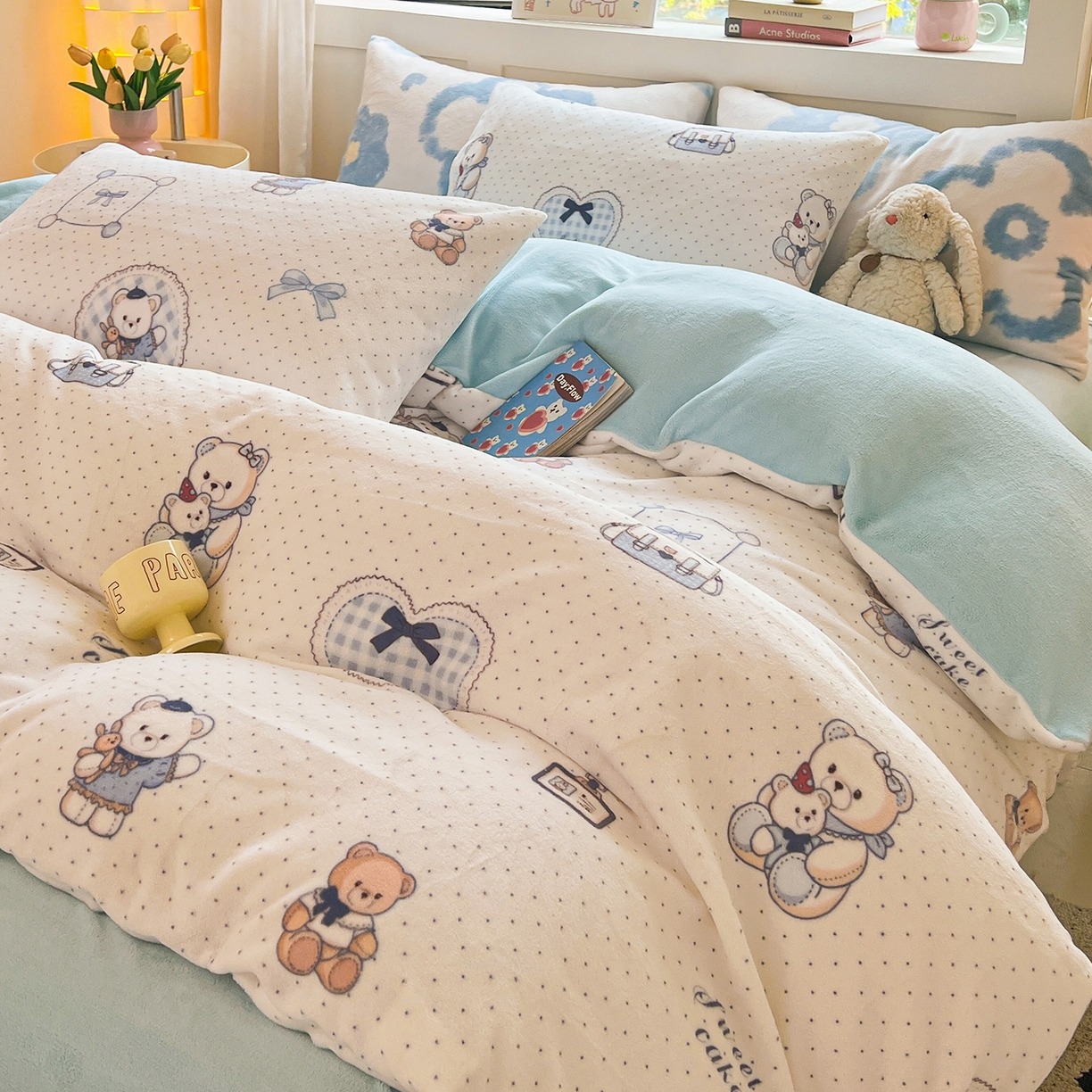 LIFE.丽芙 2025秋冬新款A类牛奶绒加厚保暖单被套 贝果宝贝