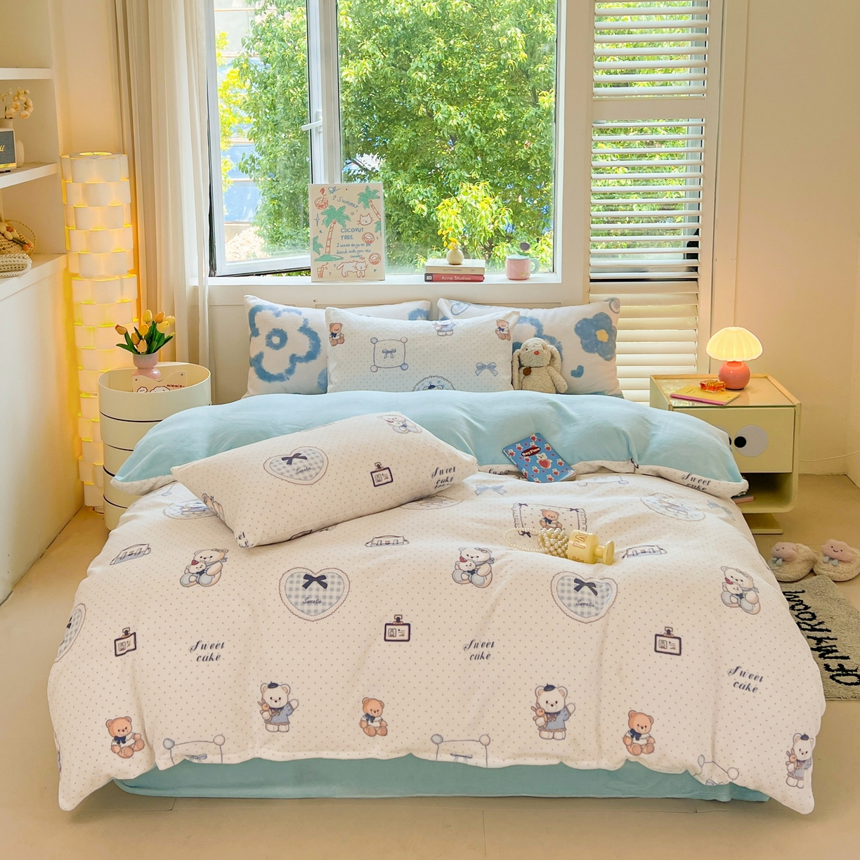 91家纺网 家纺一手货源 找家纺 LIFE.丽芙 2025秋冬新款A类牛奶绒加厚保暖单被套 贝果宝贝