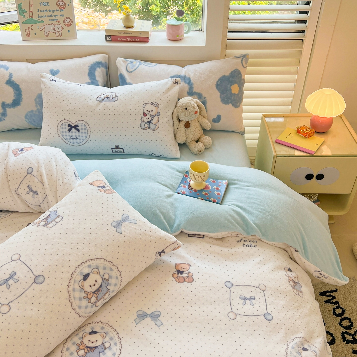 91家纺网 家纺一手货源 找家纺 LIFE.丽芙 2025秋冬新款A类牛奶绒加厚保暖单被套 贝果宝贝