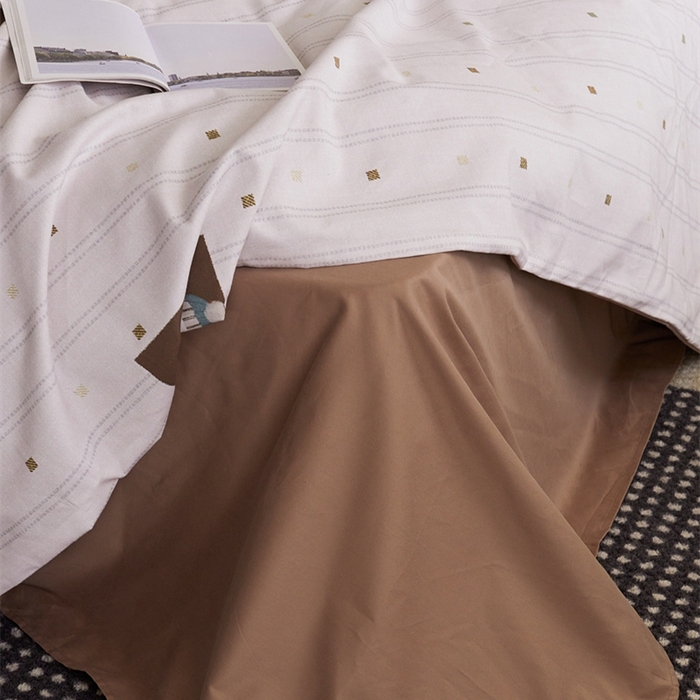 91家纺网 家纺一手货源 找家纺 由丽2025新款卡通磨毛印花四件套（控价券后不低于小号190，标准210，加大225） 圣诞-米