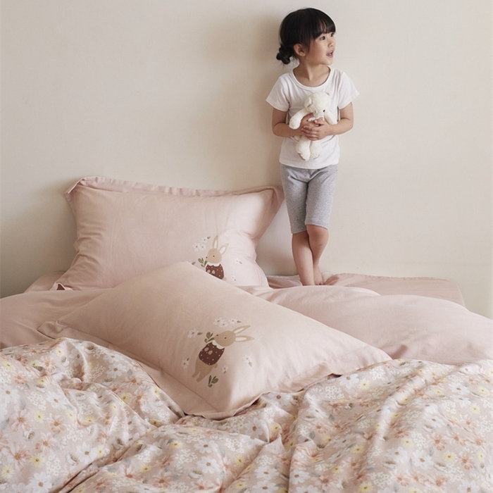 91家纺网 家纺一手货源 找家纺 由丽2025新款卡通磨毛印花四件套（控价券后不低于小号190，标准210，加大225） 知槿