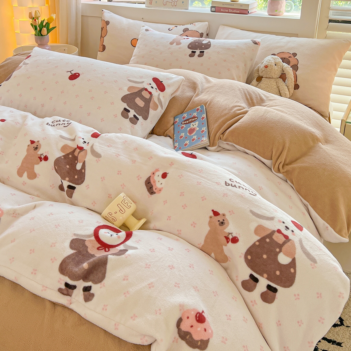 LIFE.丽芙 2025秋冬新款A类牛奶绒加厚保暖单被套 小伙伴