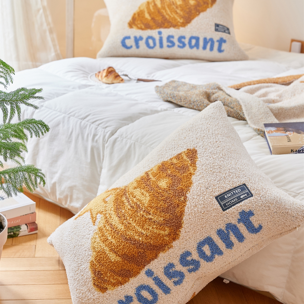 91家纺网 家纺一手货源 找家纺 暖绵绵家纺 2025新款半边绒针织提花枕同款含芯抱枕-甜品点心系列 甜品点心-克瑞森同款含芯枕