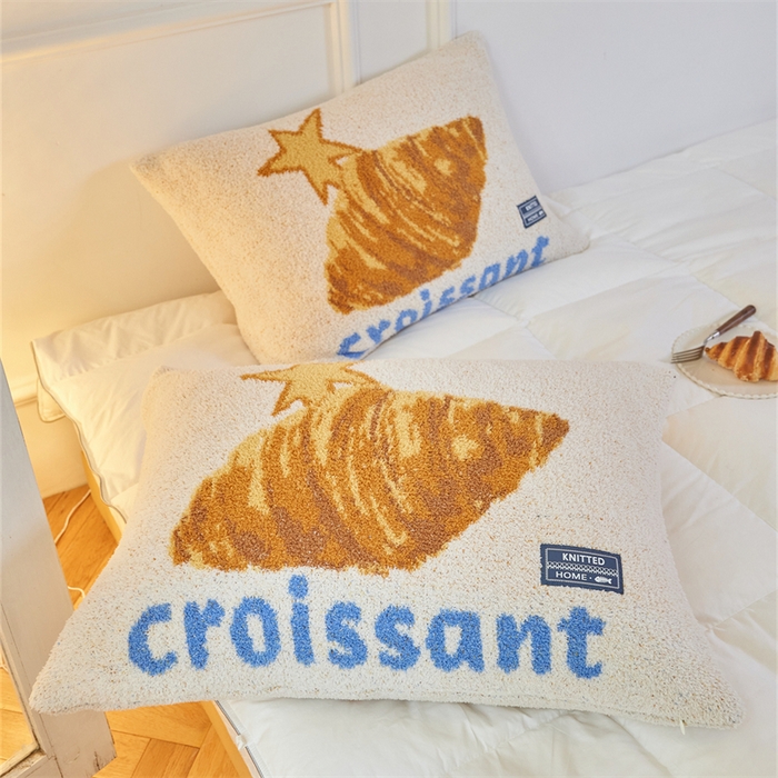 91家纺网 家纺一手货源 找家纺 暖绵绵家纺 2025新款半边绒针织提花枕同款含芯抱枕-甜品点心系列 甜品点心-克瑞森同款含芯枕