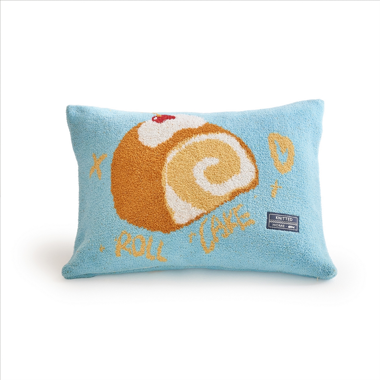 91家纺网 家纺一手货源 找家纺 暖绵绵家纺 2025新款半边绒针织提花枕同款含芯抱枕-甜品点心系列 甜品点心-拉贝瑞同款含芯枕