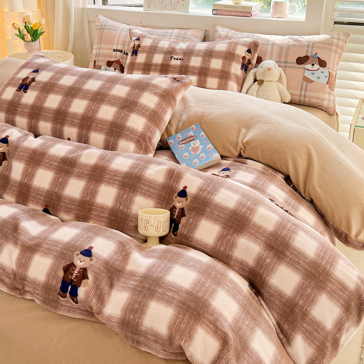 LIFE.丽芙 2025秋冬新款A类牛奶绒加厚保暖单被套 芭乐