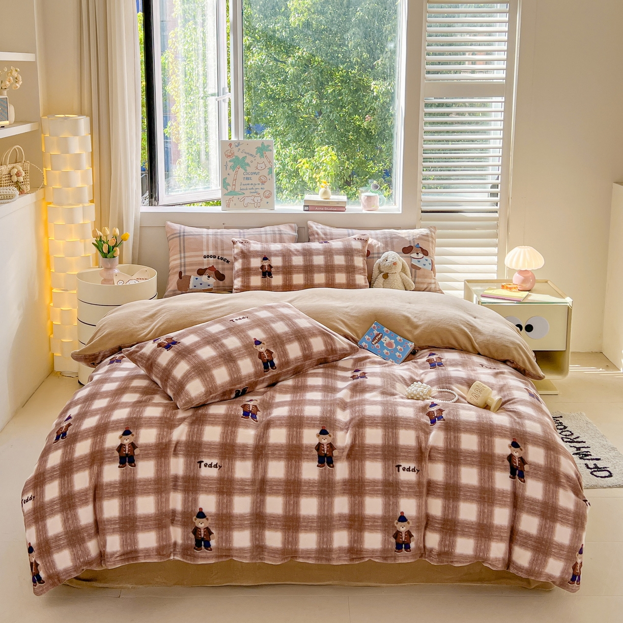 91家纺网 家纺一手货源 找家纺 LIFE.丽芙 2025秋冬新款A类牛奶绒加厚保暖单被套 芭乐