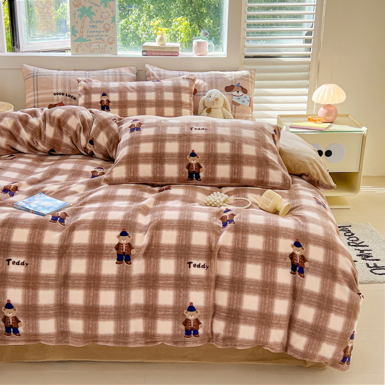 91家纺网 家纺一手货源 找家纺 LIFE.丽芙 2025秋冬新款A类牛奶绒加厚保暖单被套 芭乐