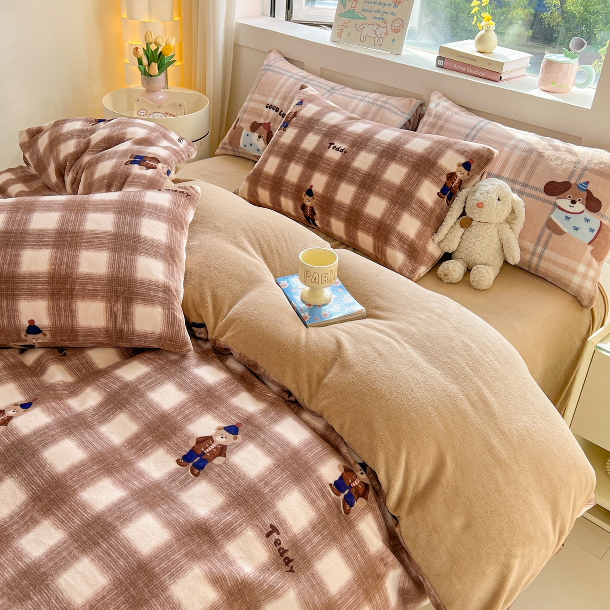 91家纺网 家纺一手货源 找家纺 LIFE.丽芙 2025秋冬新款A类牛奶绒加厚保暖单被套 芭乐