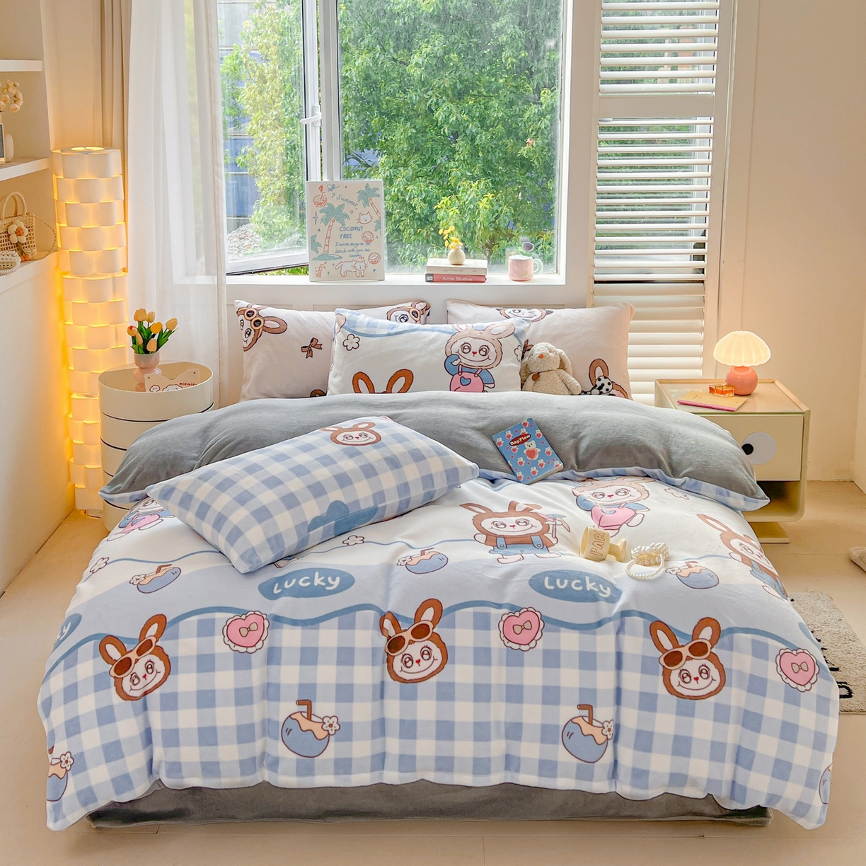 91家纺网 家纺一手货源 找家纺 LIFE.丽芙 2025秋冬新款A类牛奶绒加厚保暖单被套 布布乐园