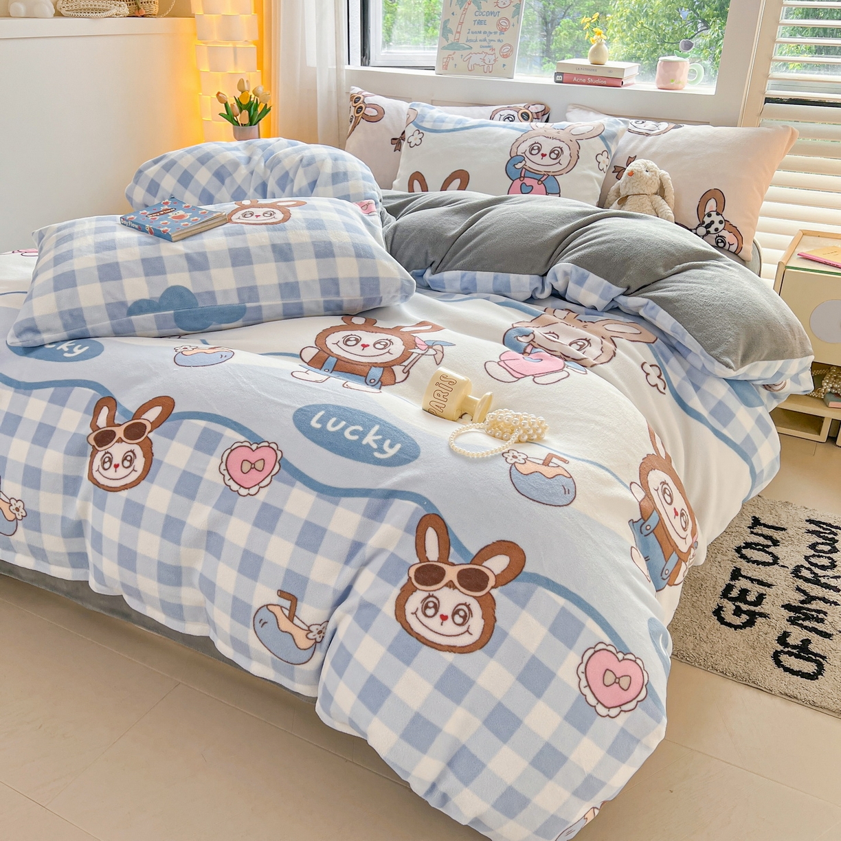 91家纺网 家纺一手货源 找家纺 LIFE.丽芙 2025秋冬新款A类牛奶绒加厚保暖单被套 布布乐园