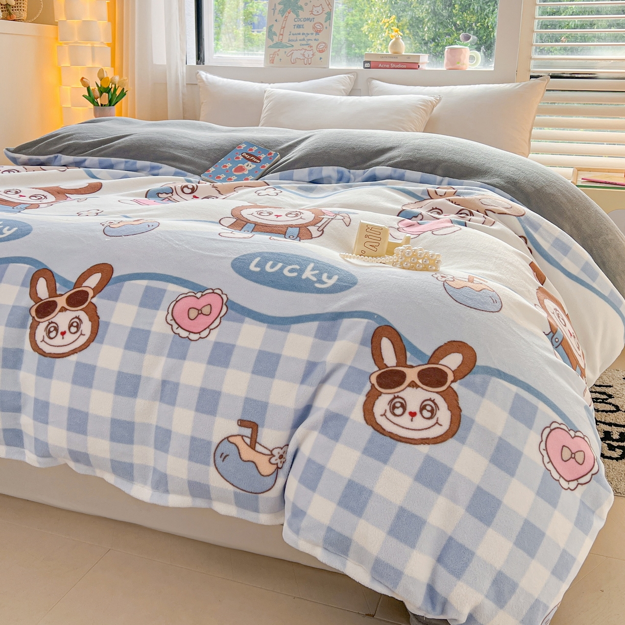 91家纺网 家纺一手货源 找家纺 LIFE.丽芙 2025秋冬新款A类牛奶绒加厚保暖单被套 布布乐园