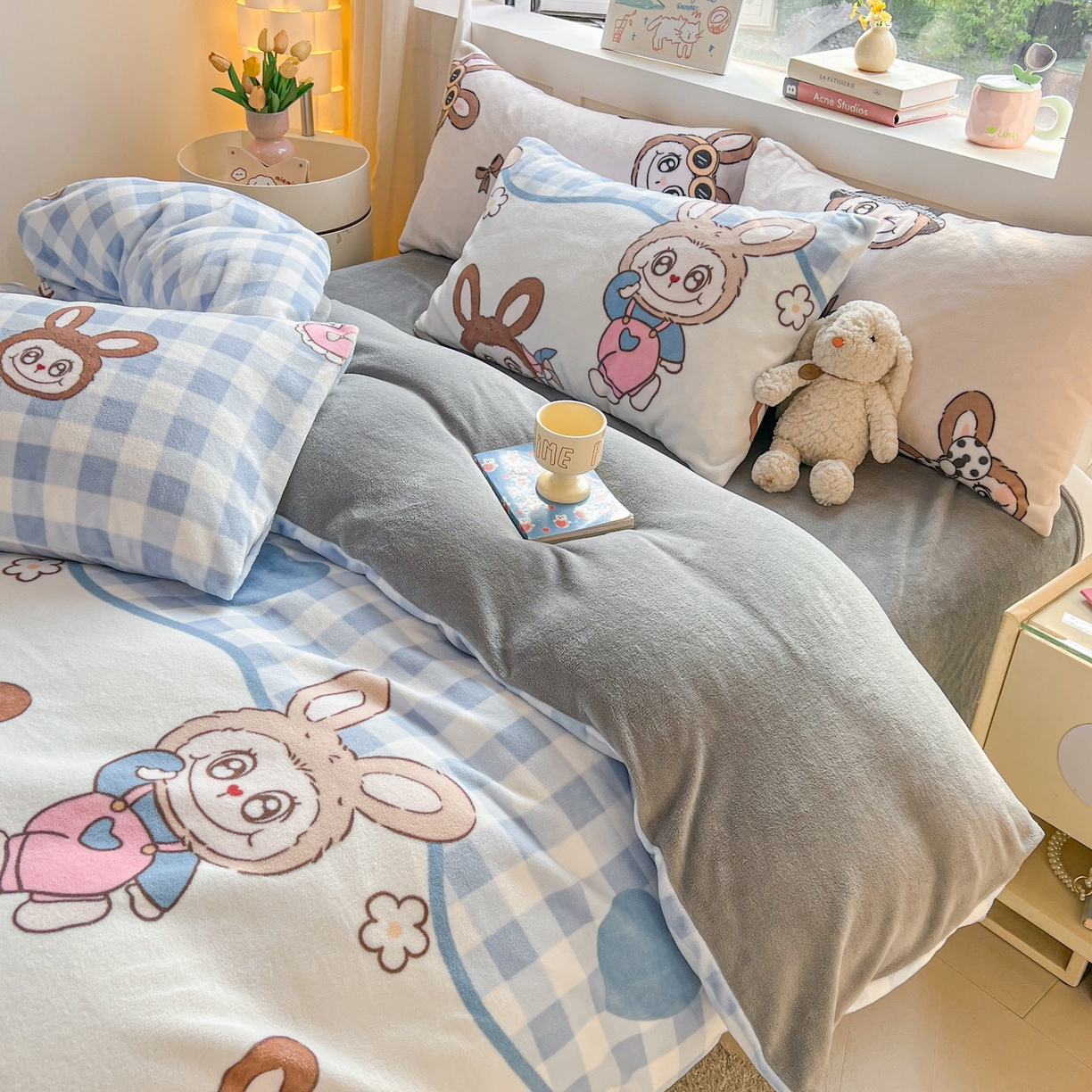 91家纺网 家纺一手货源 找家纺 LIFE.丽芙 2025秋冬新款A类牛奶绒加厚保暖单被套 布布乐园