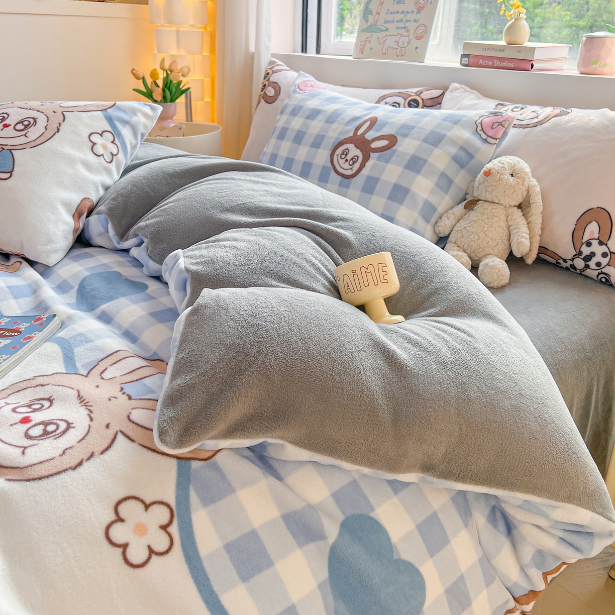 91家纺网 家纺一手货源 找家纺 LIFE.丽芙 2025秋冬新款A类牛奶绒加厚保暖单被套 布布乐园