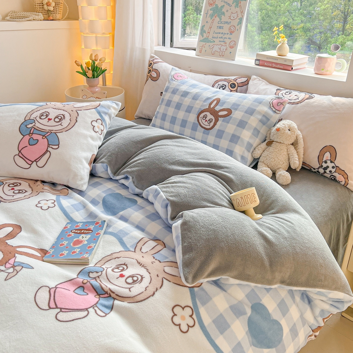 91家纺网 家纺一手货源 找家纺 LIFE.丽芙 2025秋冬新款A类牛奶绒加厚保暖单被套 布布乐园