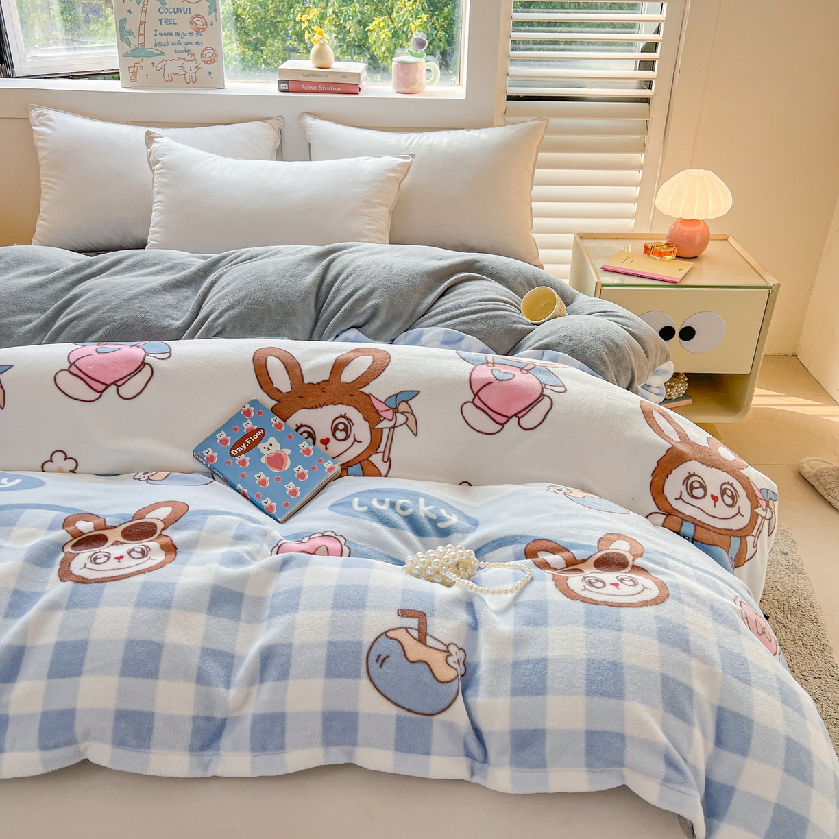 91家纺网 家纺一手货源 找家纺 LIFE.丽芙 2025秋冬新款A类牛奶绒加厚保暖单被套 布布乐园