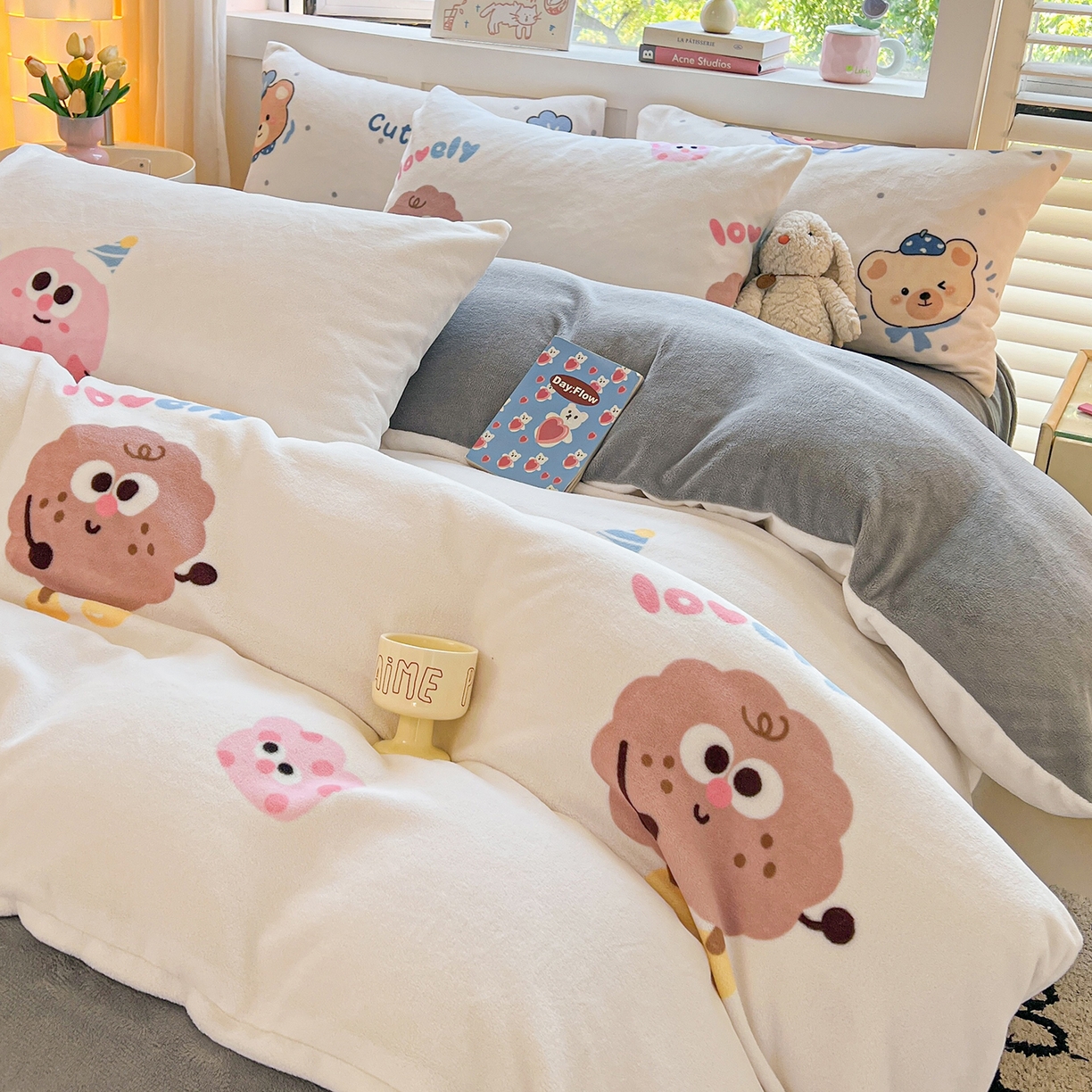 LIFE.丽芙 2025秋冬新款A类牛奶绒加厚保暖单被套 快乐多巴胺