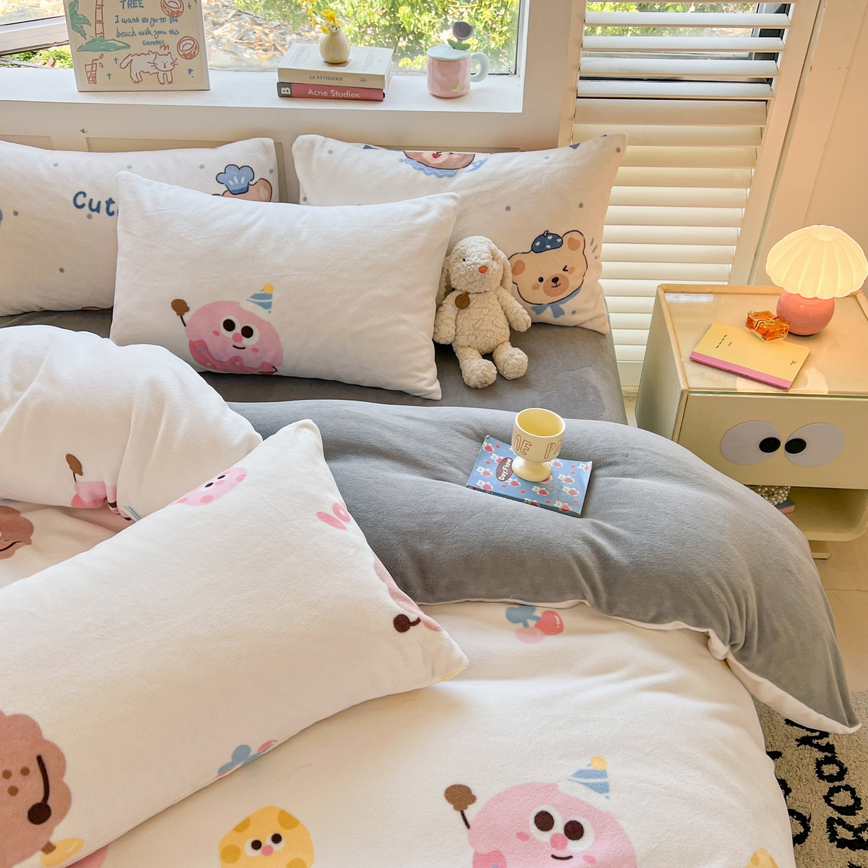 91家纺网 家纺一手货源 找家纺 LIFE.丽芙 2025秋冬新款A类牛奶绒加厚保暖单被套 快乐多巴胺