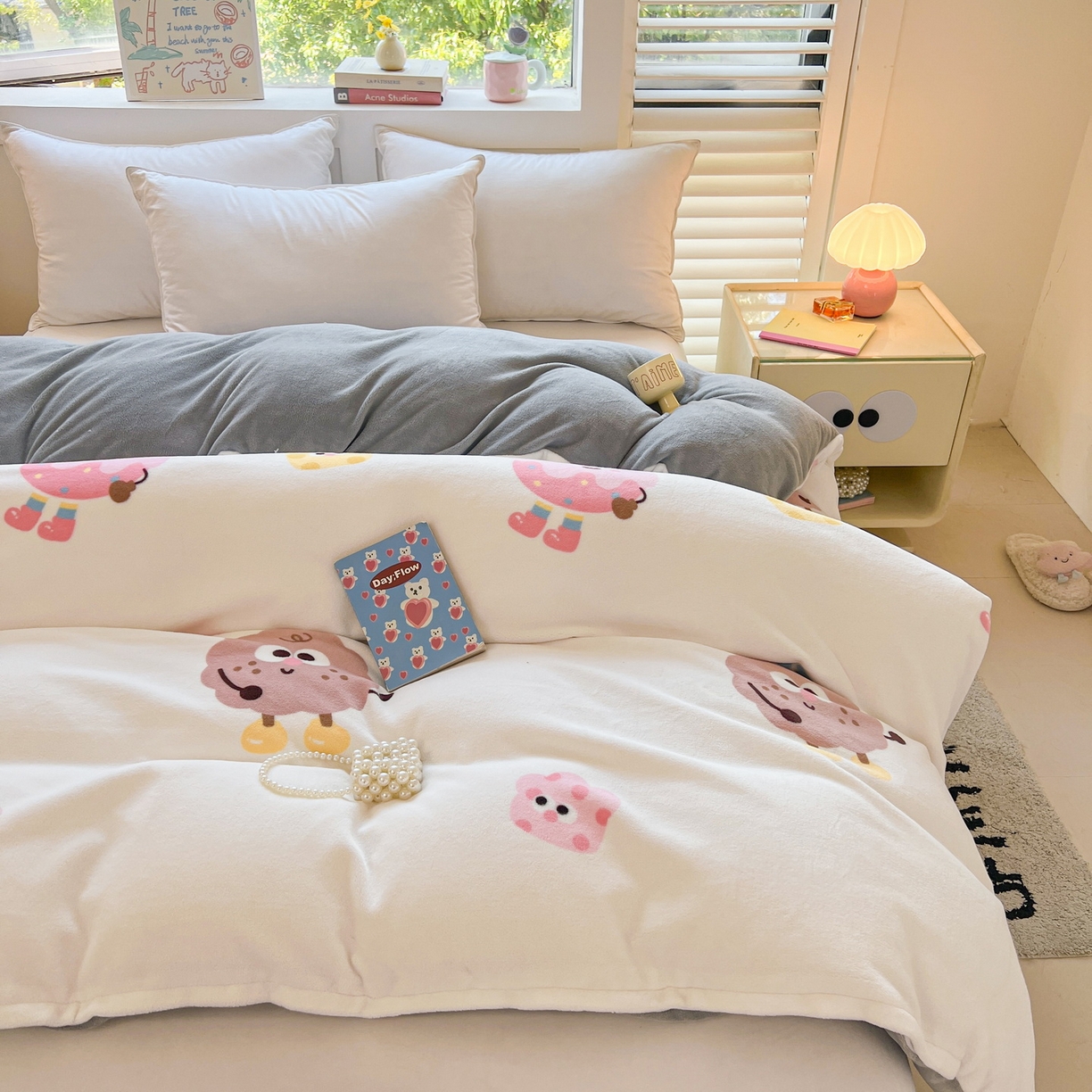 91家纺网 家纺一手货源 找家纺 LIFE.丽芙 2025秋冬新款A类牛奶绒加厚保暖单被套 快乐多巴胺