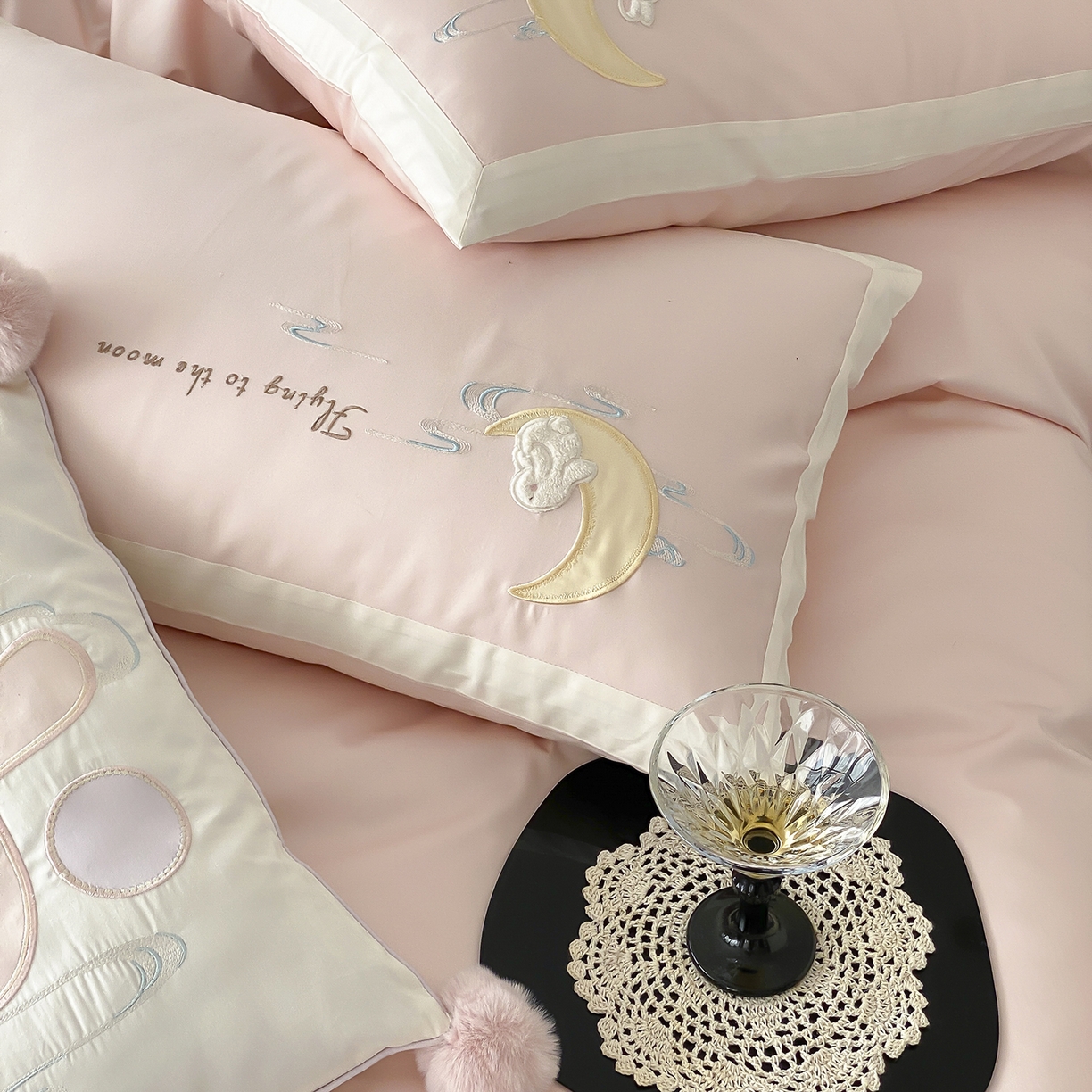 91家纺网 家纺一手货源 找家纺 （总）MIU缪家居 2025新款100支全棉亲肤四件套-喜乐兔