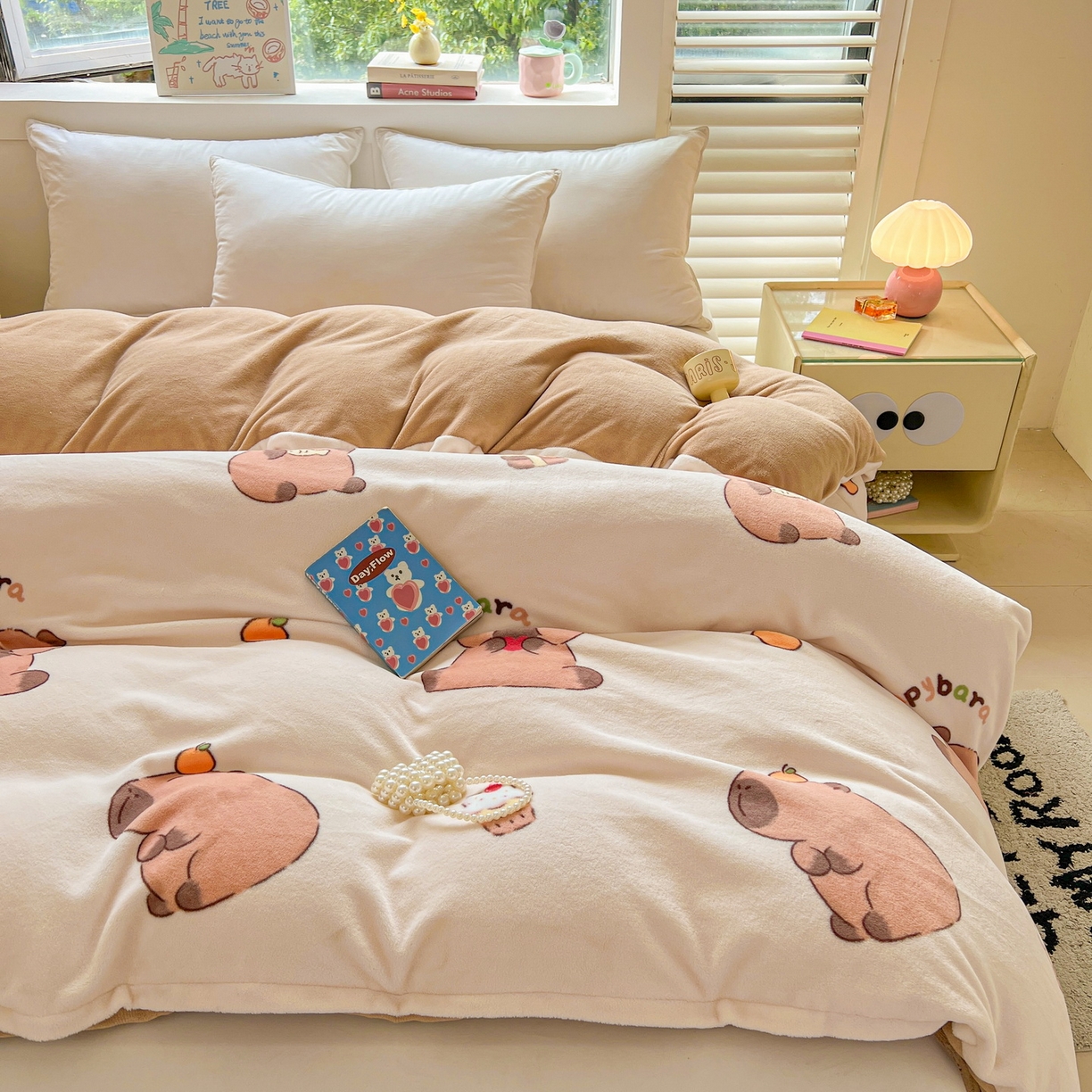 91家纺网 家纺一手货源 找家纺 LIFE.丽芙 2025秋冬新款A类牛奶绒加厚保暖单被套 麦麦卡皮