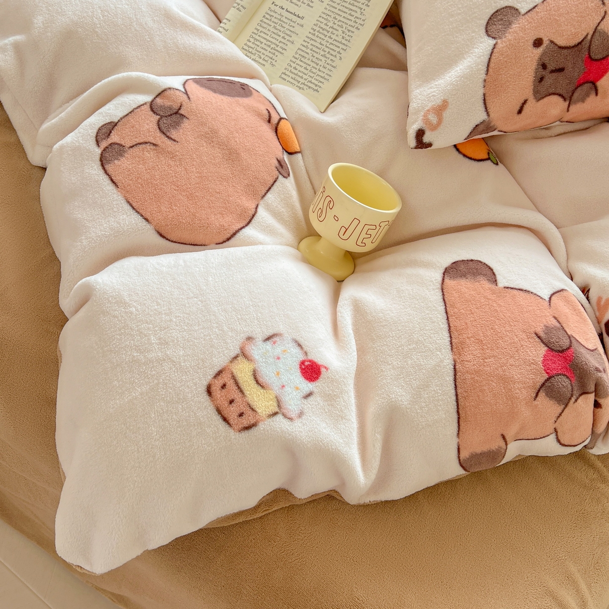 91家纺网 家纺一手货源 找家纺 LIFE.丽芙 2025秋冬新款A类牛奶绒加厚保暖单被套 麦麦卡皮