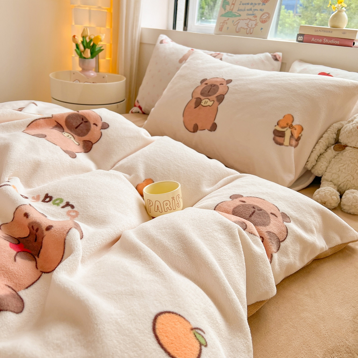 91家纺网 家纺一手货源 找家纺 LIFE.丽芙 2025秋冬新款A类牛奶绒加厚保暖单被套 麦麦卡皮