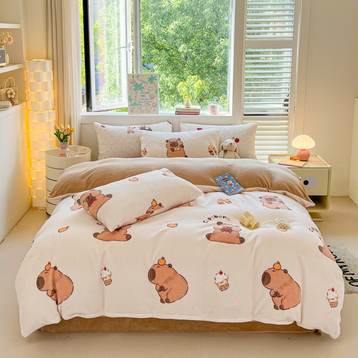 91家纺网 家纺一手货源 找家纺 LIFE.丽芙 2025秋冬新款A类牛奶绒加厚保暖单被套 麦麦卡皮