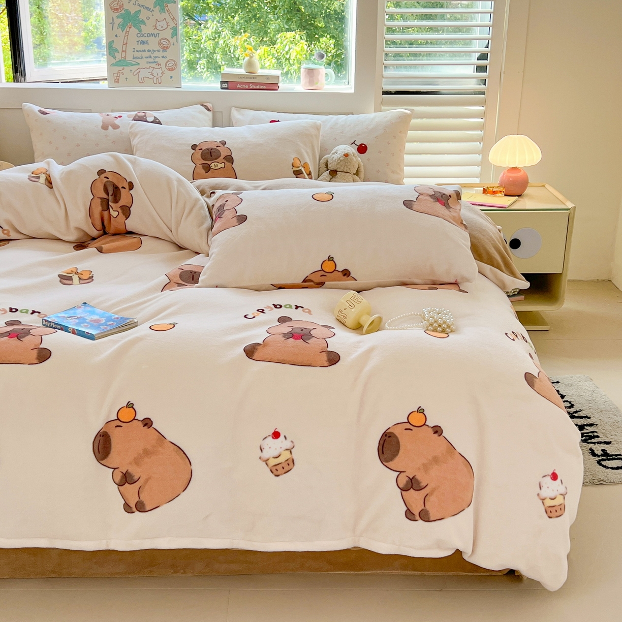 91家纺网 家纺一手货源 找家纺 LIFE.丽芙 2025秋冬新款A类牛奶绒加厚保暖单被套 麦麦卡皮